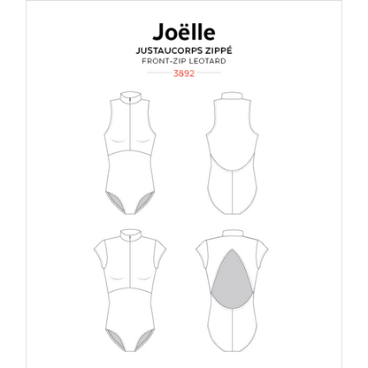 Joelle Half-zip Leotard