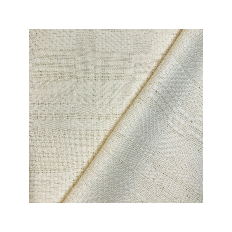 Cotton Jacquard in Ecru