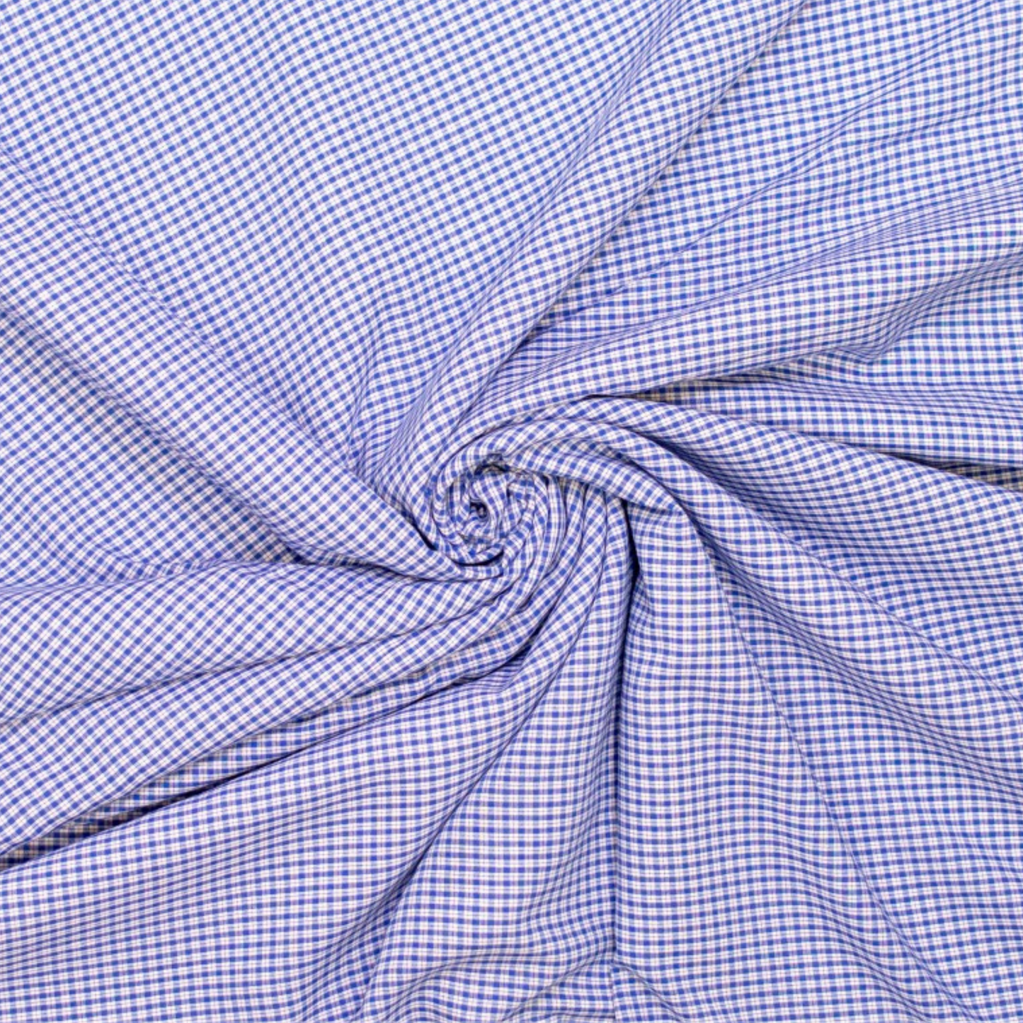 Viscose Gingham in Blue