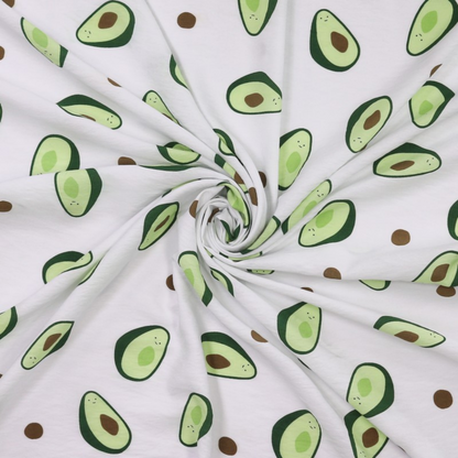 Viscose Nylon with Avocado Print